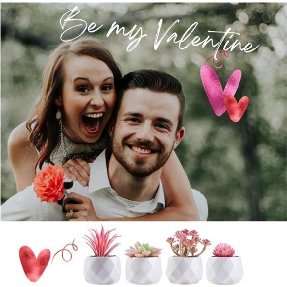 Small Fake Desk Plant – Pink Desk Decor for Women - Artificial Succulent Plants - Picture 2 of 6